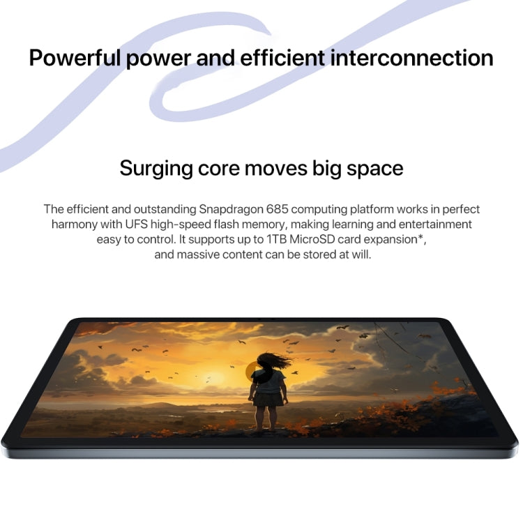 Lenovo Xiaoxin Pad 2024 11 inch WiFi Tablet, Android 13, Qualcomm Snapdragon 685 Octa Core, Support Face Identification, 6GB+128GB, 8GB+128GB