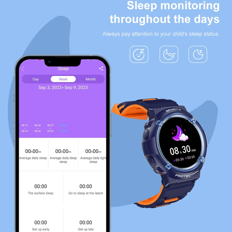 HT19 1.2 inch Round Screen IP68 Children Smart Watch, Support Sleep Monitoring