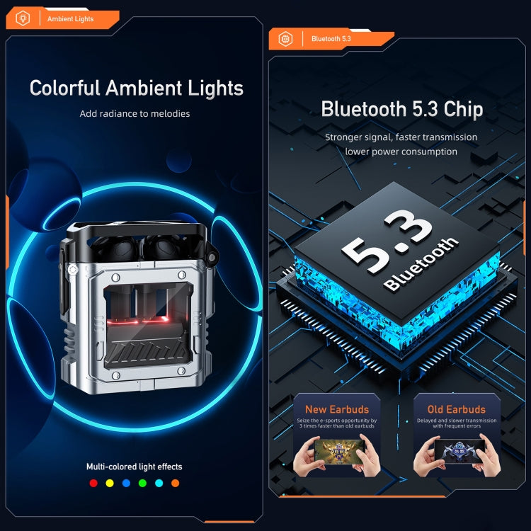 awei T63 Gaming TWS Bluetooth Earbuds, T63