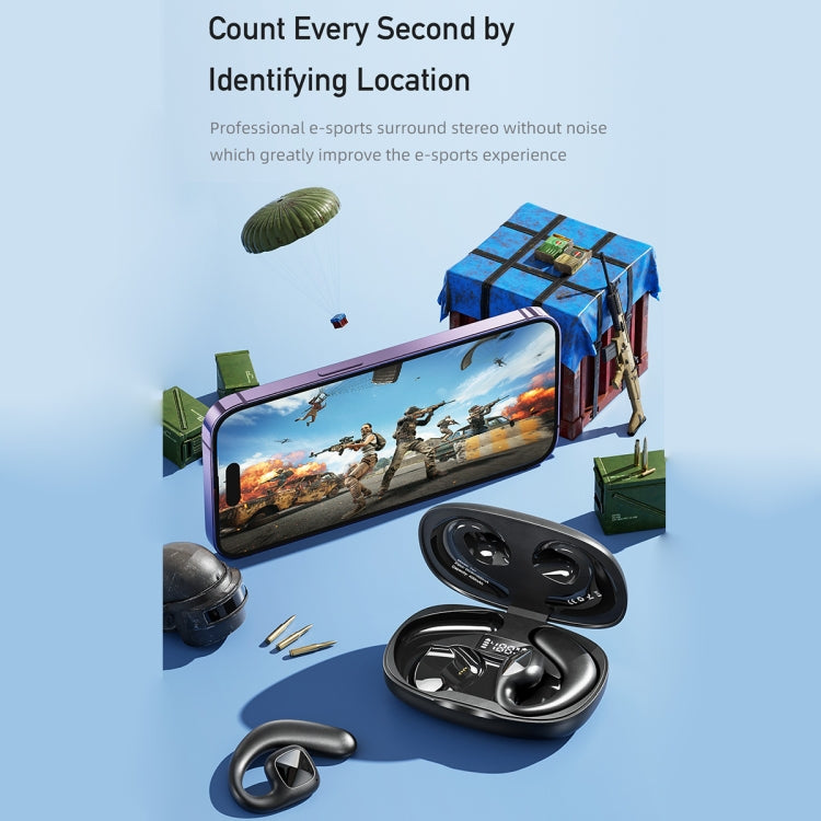 awei T67 Air Conduction TWS Bluetooth Earbuds, T67 Black, T67 White, T67 Purple, T67 Khaki