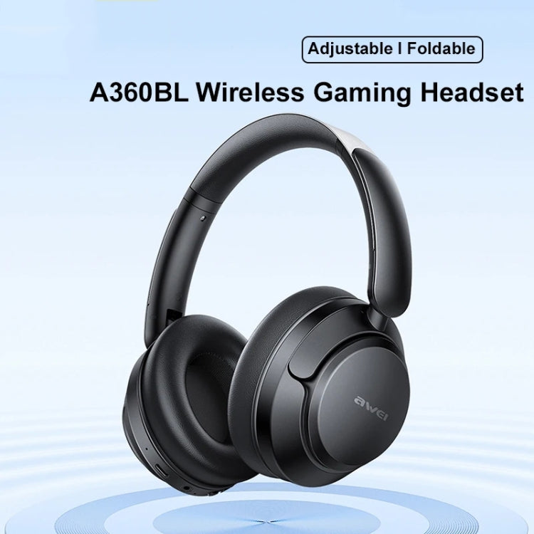 AWEI A360BL Foldable Wireless Bluetooth Gaming Headset, A360BL
