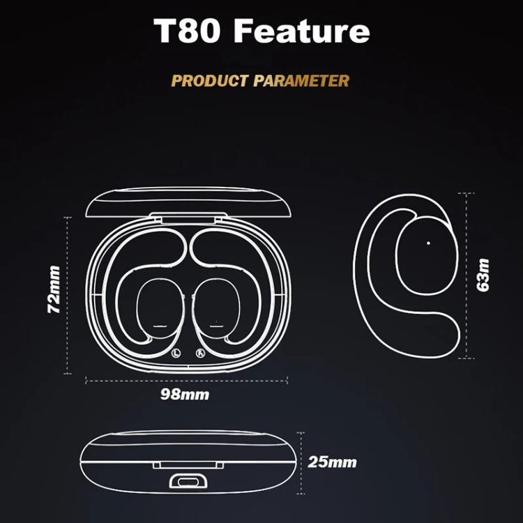 awei T80 Air Conduction Sport TWS Bluetooth Earbuds