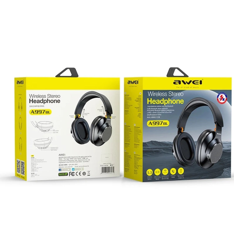 AWEI A997BL Wireless Bluetooth Stereo Headset, A997BL