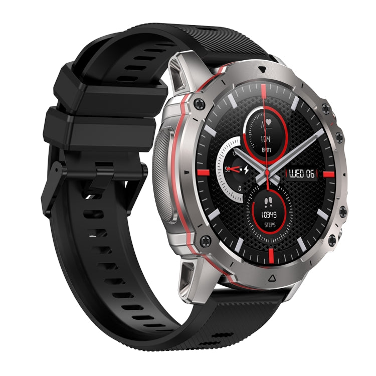 AK56 IP67 BT5.1 1.43inch Smart Watch Support Voice Call / Health Monitoring, Silicone Strap