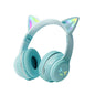 BT612 LED Cat Ear Single Sound Folding Bluetooth Earphone with Microphone