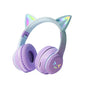 BT612 LED Cat Ear Single Sound Folding Bluetooth Earphone with Microphone