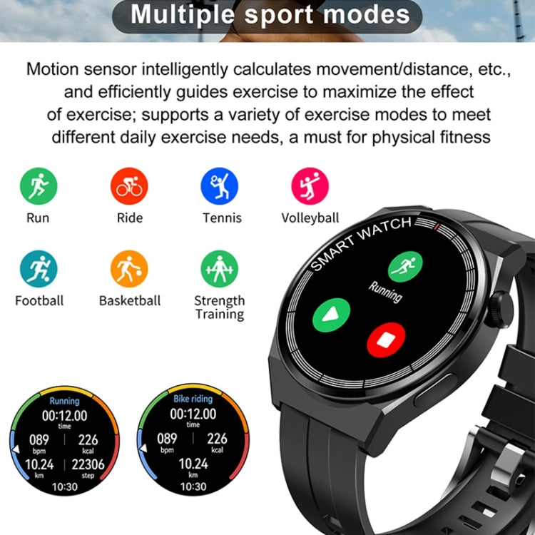 GT3 Smart Bracelet, 1.5 inch Smart Watch, Bluetooth Call / Heart Rate / Blood Pressure / Blood Oxygen