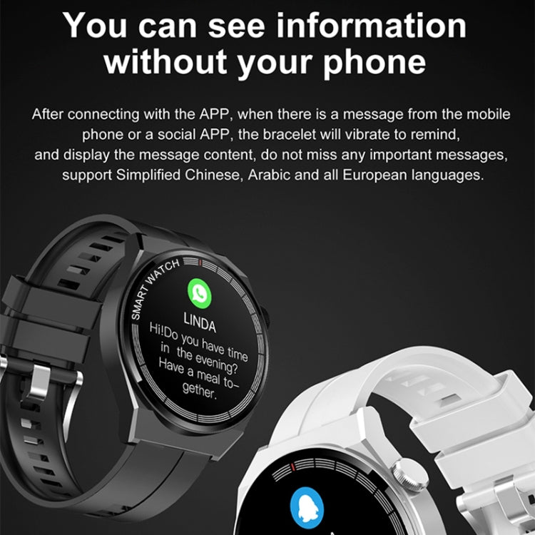 GT3 Smart Bracelet, 1.5 inch Smart Watch, Bluetooth Call / Heart Rate / Blood Pressure / Blood Oxygen