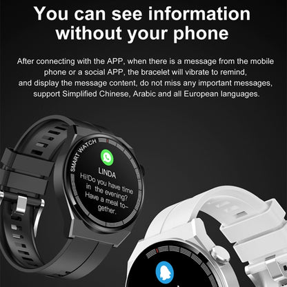 GT3 Smart Bracelet, 1.5 inch Smart Watch, Bluetooth Call / Heart Rate / Blood Pressure / Blood Oxygen