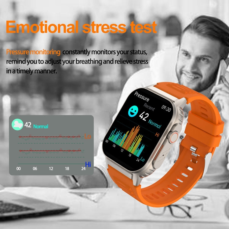 G41 Smart Bracelet, 2.01 inch IP67 Waterproof Smart Watch, Bluetooth Call / Heart Rate / Non-invasive Blood Glucose / HRV / MET