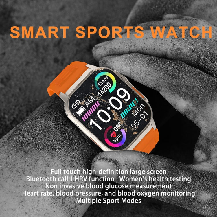 G41 Smart Bracelet, 2.01 inch IP67 Waterproof Smart Watch, Bluetooth Call / Heart Rate / Non-invasive Blood Glucose / HRV / MET