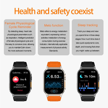 G41 Smart Bracelet, 2.01 inch IP67 Waterproof Smart Watch, Bluetooth Call / Heart Rate / Non-invasive Blood Glucose / HRV / MET