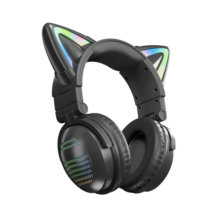 VJ371 Tuya RGB Cat Ear Wireless Bluetooth Earphone with Detachable Microphone