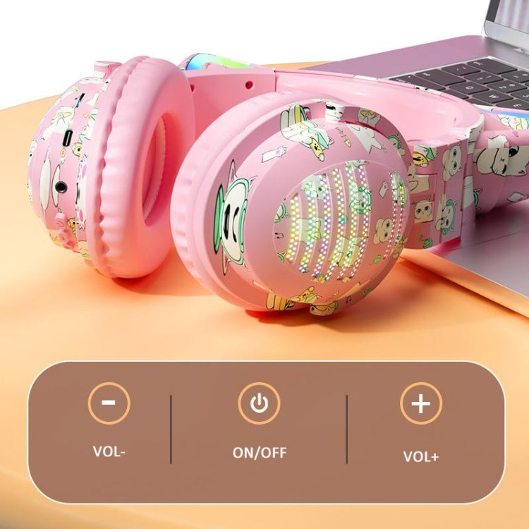 VJ371 Tuya RGB Cat Ear Wireless Bluetooth Earphone with Detachable Microphone