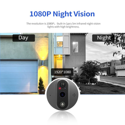 ESCAM C86 1080P 4.3 inch Smart WiFi Digital Door Viewer Supports Wide-Angle PIR & Night Vision & Dingdong Photo, C86