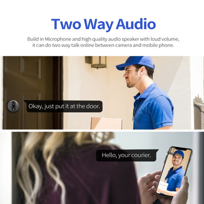 ESCAM C86 1080P 4.3 inch Smart WiFi Digital Door Viewer Supports Wide-Angle PIR & Night Vision & Dingdong Photo, C86