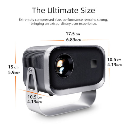 A003 150 Lumens 1280x720P 360 Degree Rotating LED Mini Same Screen Projector, UK Plug, EU Plug, AU Plug, US Plug