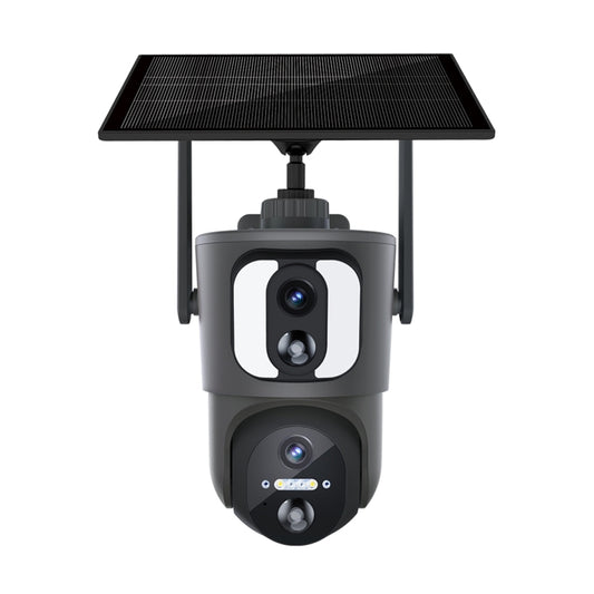 ESCAM QF390 2x2MP Binocular Solar WiFi Camera Supports Two-way Voice & Alarm Recording, QF390