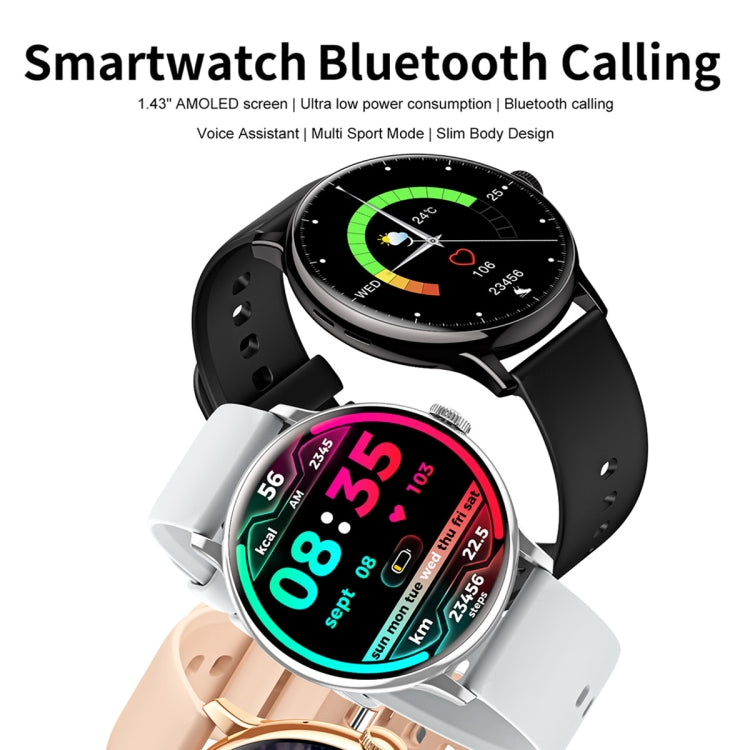 CY500 1.43 inch AMOLED Screen Smart Watch, BT Call / Heart Rate / Blood Pressure / Blood Oxygen