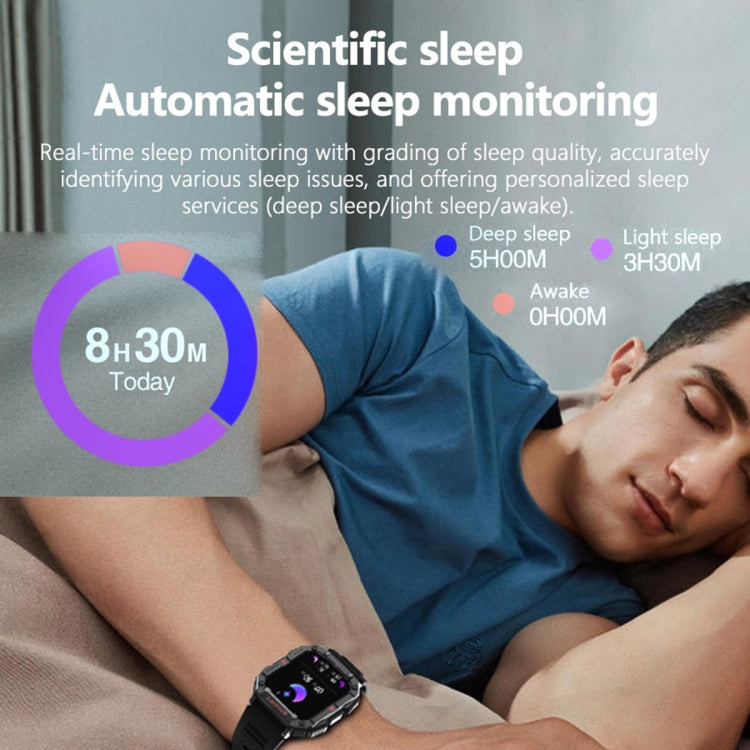 YK01 1.83 inch Smart Sports Call Watch, Heart Rate / Blood Pressure / Blood Oxygen