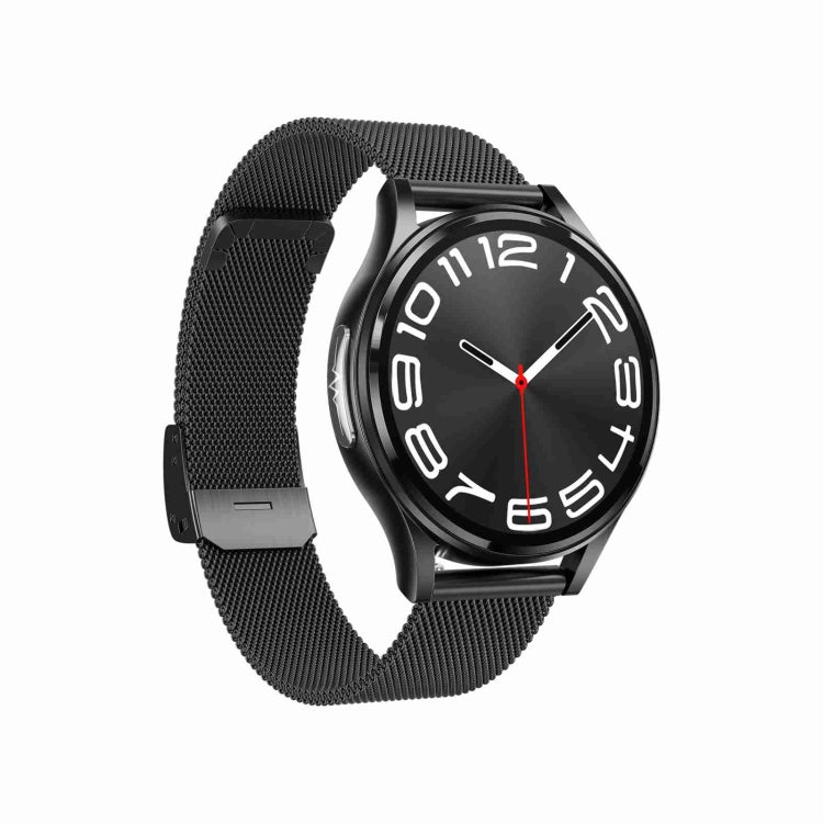 1.43 inch Milanese Steel Strap Bluetooth Call Smart Watch Support ECG / Non-invasive Blood Sugar, Milanese Steel Strap Black, Milanese Steel Strap Rose Gold