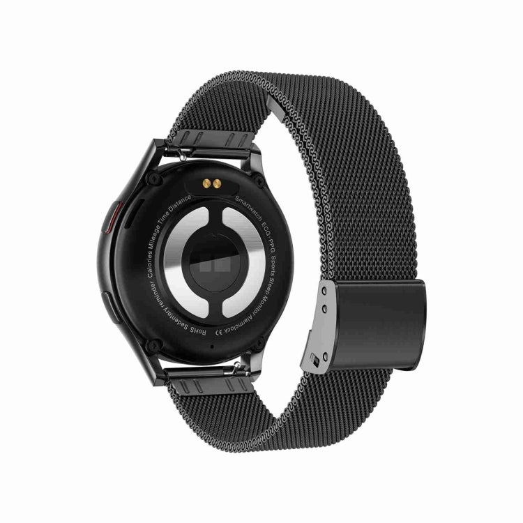 1.43 inch Milanese Steel Strap Bluetooth Call Smart Watch Support ECG / Non-invasive Blood Sugar, Milanese Steel Strap Black, Milanese Steel Strap Rose Gold