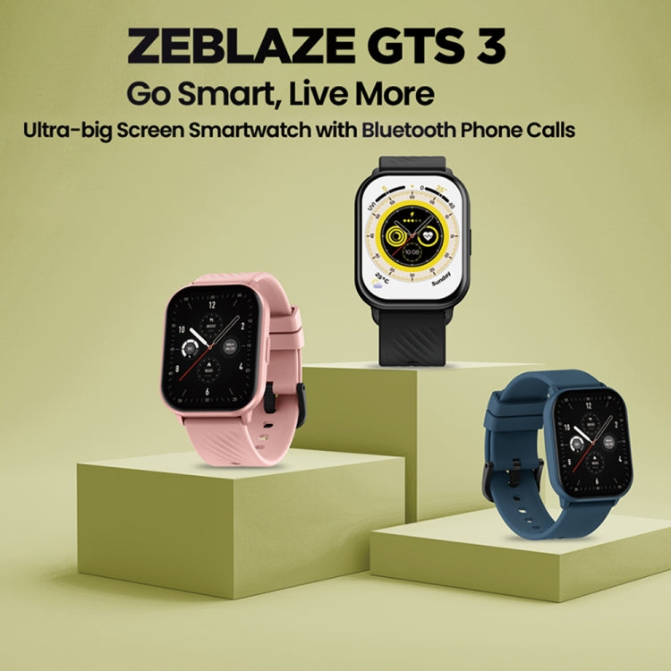 Zeblaze GTS 3 2.03 inch IP68 Waterproof Smart Bluetooth Call Watch