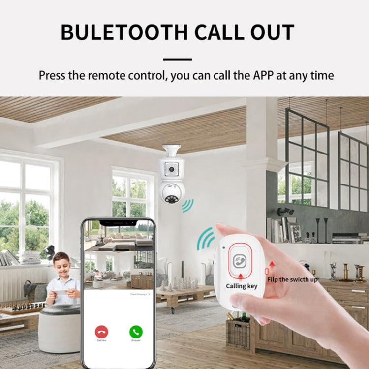 DP44 Bulb-type Motion Tracking Night Vision Smart Camera Supports Voice Intercom, DP44