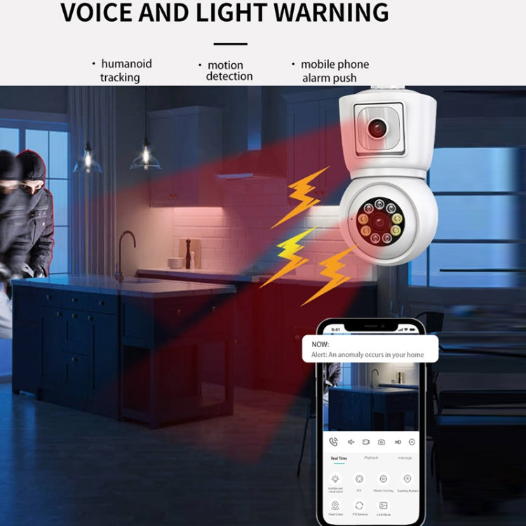 DP44 Bulb-type Motion Tracking Night Vision Smart Camera Supports Voice Intercom, DP44