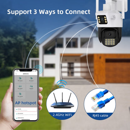 QX86 Motion Tracking Night Vision Smart Camera Supports Voice Intercom, US Plug, EU Plug, AU Plug, UK Plug