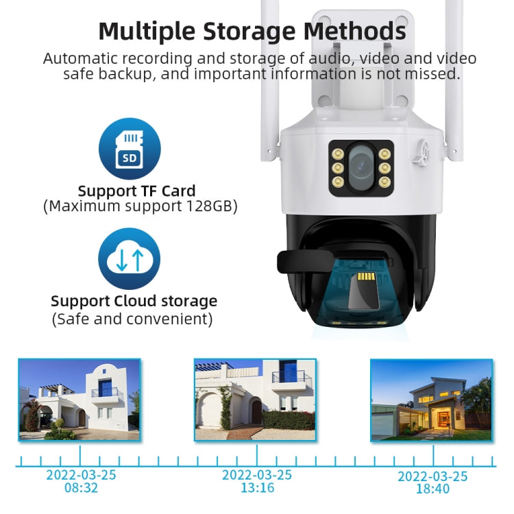 QX86 Motion Tracking Night Vision Smart Camera Supports Voice Intercom, US Plug, EU Plug, AU Plug, UK Plug