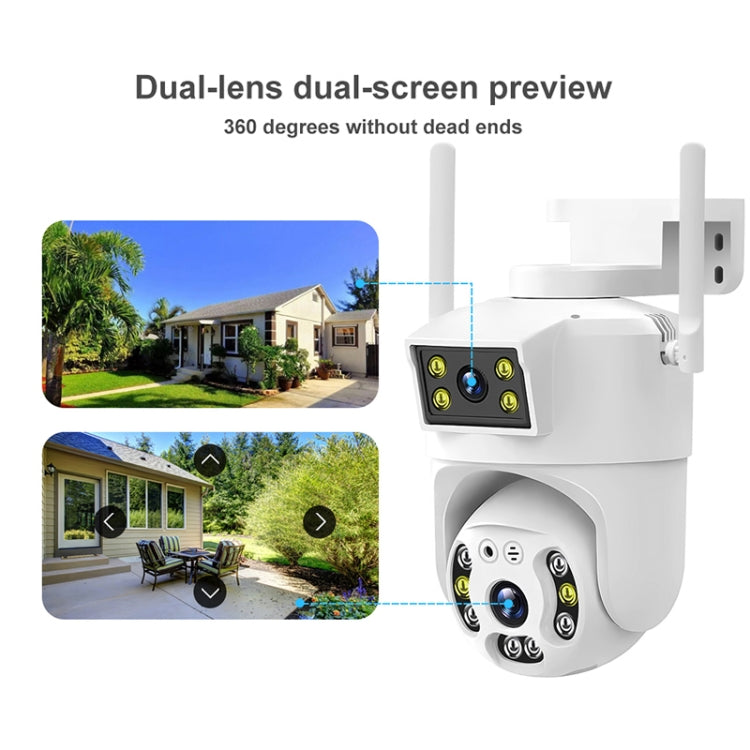 QX106 2MP Outdoor Waterproof WiFi Dual Lens Surveillance Camera, QX106