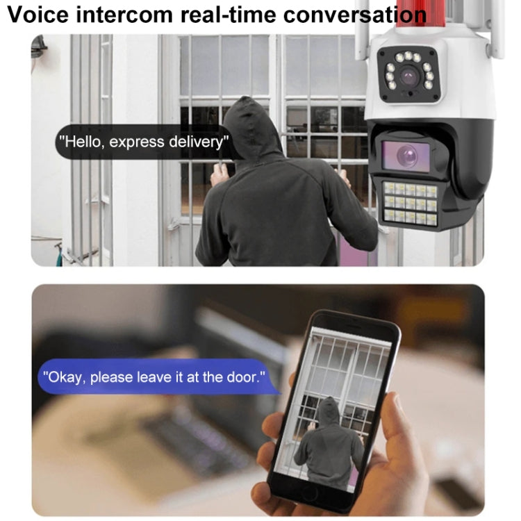 QX87 4MP WiFi Dual Camera Supports Two-way Voice Intercom & Humanoid Detection, QX87
