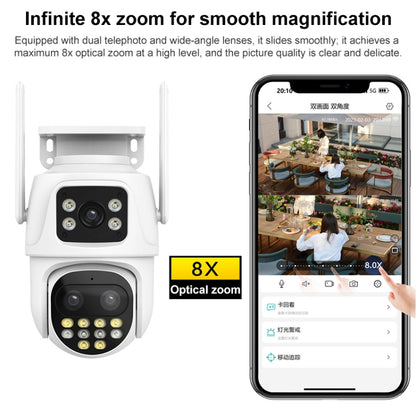 QX104 3MP WiFi Triple Camera Supports Human Face Recognition & AI Alarm, QX104