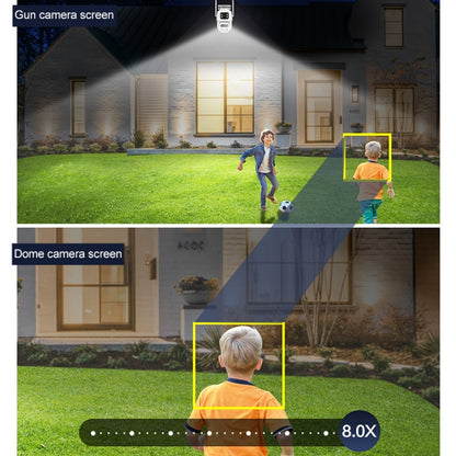 QX104 3MP WiFi Triple Camera Supports Human Face Recognition & AI Alarm, QX104