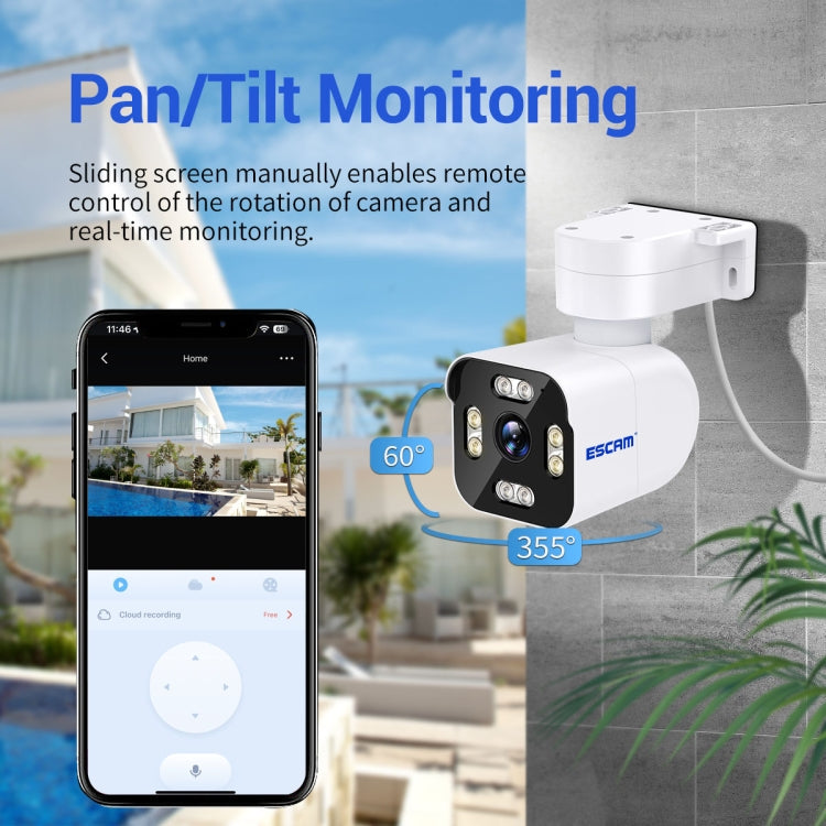 ESCAM PT303 3MP HD Motion Detection APP Control Pan & Tilt WiFi IP Camera, PT303