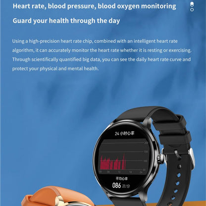 QS80 1.39 inch BT5.2 Smart Sport Watch, Support Bluetooth Call / Sleep / Blood Oxygen / Temperature / Heart Rate / Blood Pressure Health Monitor