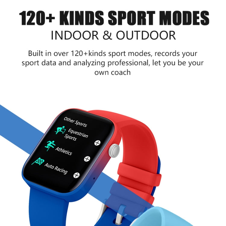 P43 1.8 inch TFT Screen Bluetooth Smart Watch, Support Heart Rate Monitoring & 100+ Sports Modes