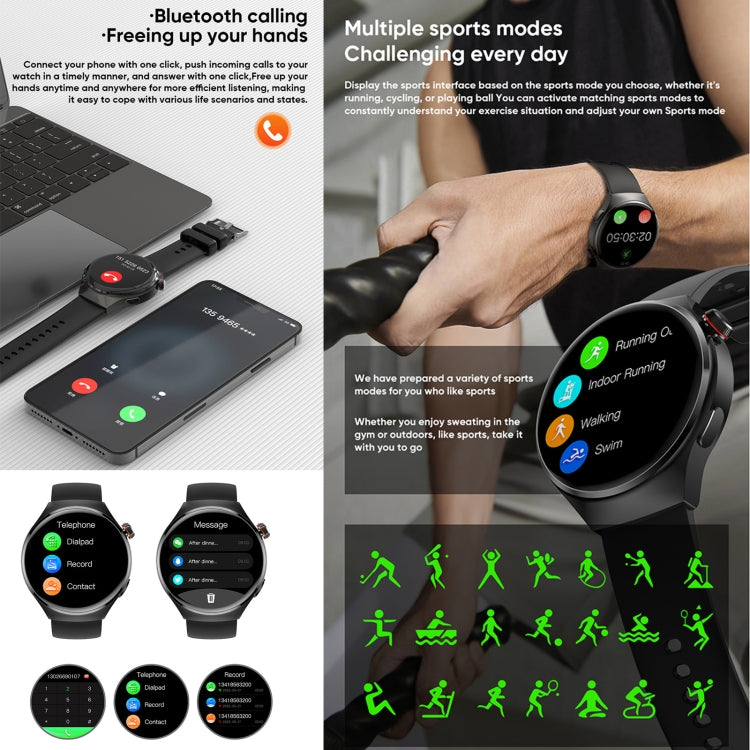 MT26 Smart Watch 1.43 inch AMOLED Bracelet, Support Bluetooth Call / Blood Pressure / Blood Oxygen / Heart Rate