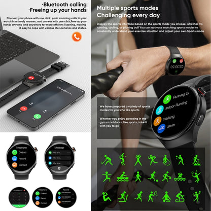 MT26 Smart Watch 1.43 inch AMOLED Bracelet, Support Bluetooth Call / Blood Pressure / Blood Oxygen / Heart Rate