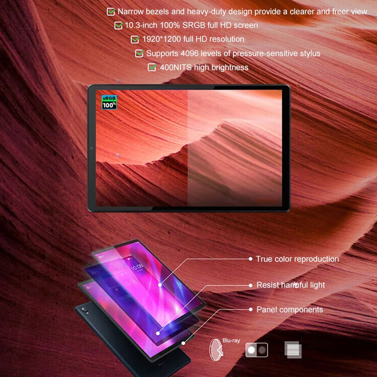 Lenovo K10 WiFi Tablet, 10.3 inch Android 11, MediaTek Helio P22T Octa Core, Support Face Identification, K10 WiFi TB-X6C6F