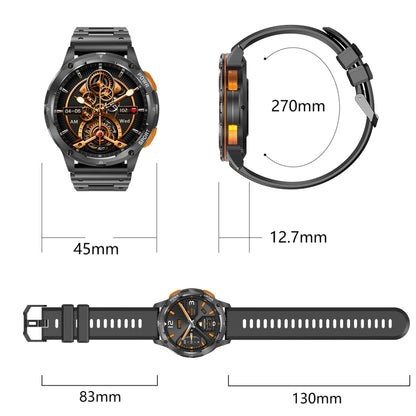 LEMFO AK59 1.43 inch AMLOED Round Screen Silicone Strap Smart Watch