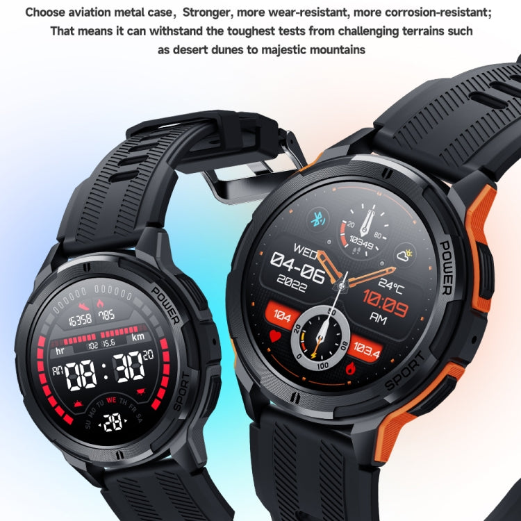 LEMFO C25 1.43 inch HD Round Screen Outdoor Smart Watch Supports Blood Oxygen Detection/Sedentary Reminder