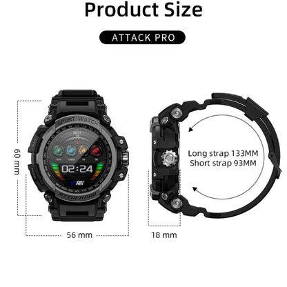 LOKMAT ATTACK Pro 1.39 inch BT5.1 Smart Sport Watch, Support Bluetooth Call / Sleep / Heart Rate / Blood Pressure Health Monitor