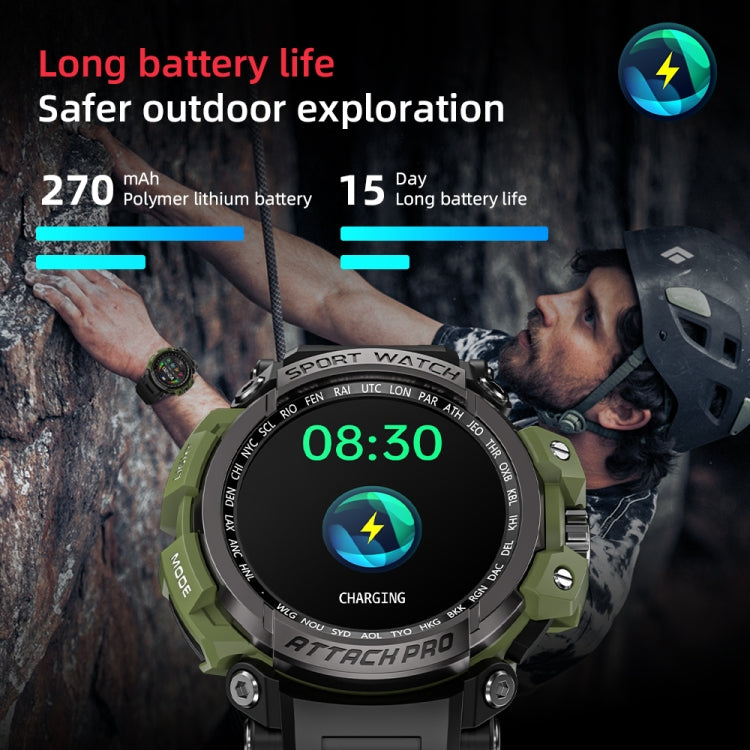 LOKMAT ATTACK Pro 1.39 inch BT5.1 Smart Sport Watch, Support Bluetooth Call / Sleep / Heart Rate / Blood Pressure Health Monitor