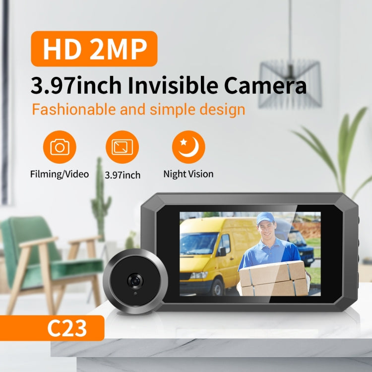 ESCAM C23 3.97 inch 1080p Smart Digital Door Concealed Viewer Wide Angle With Night Vision