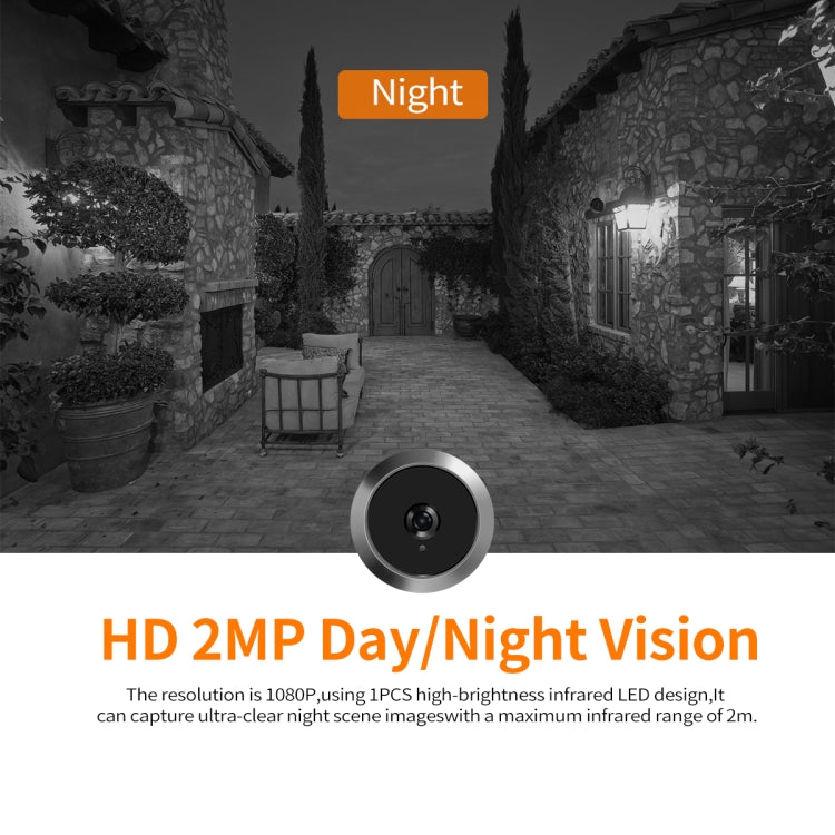 ESCAM C23 3.97 inch 1080p Smart Digital Door Concealed Viewer Wide Angle With Night Vision