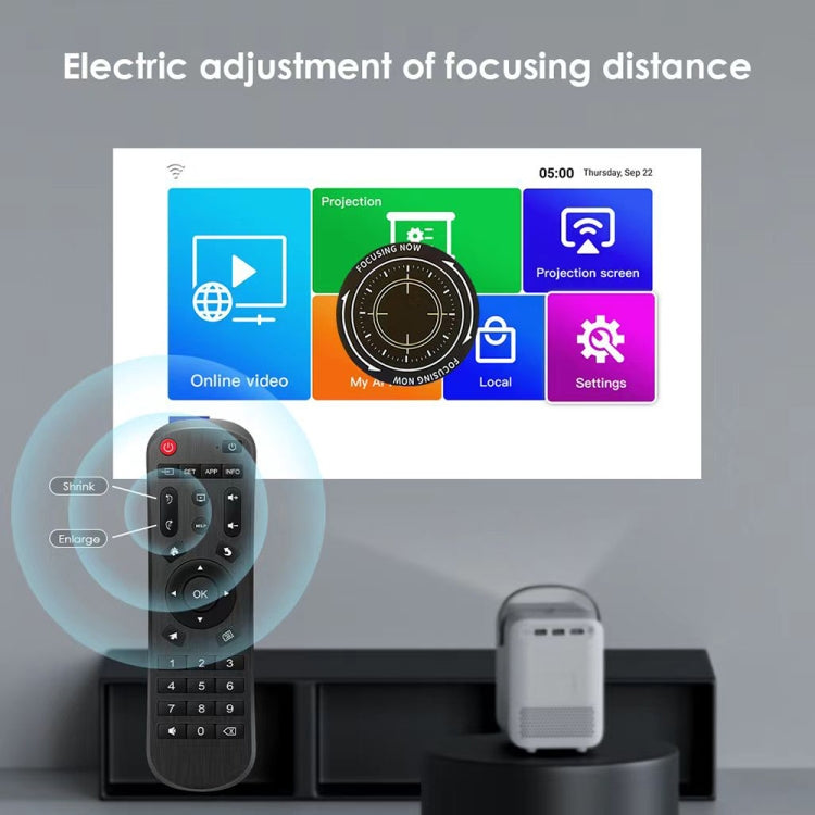 GXMO P10 Android 10 OS HD Portable WiFi Projector, US Plug, EU Plug, UK Plug, AU Plug