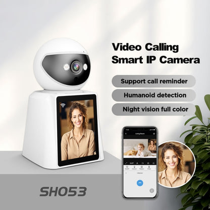 Srihome SH053 2MP 2.8 inch IPS Screen Smart IP Camera Baby Monitor, SH053