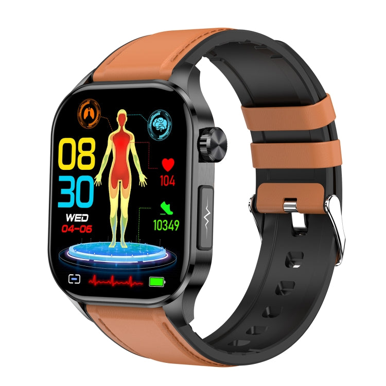 ET580 2.04 inch AMOLED Screen Sports Smart Watch Support Bluetooth Call /  ECG Function